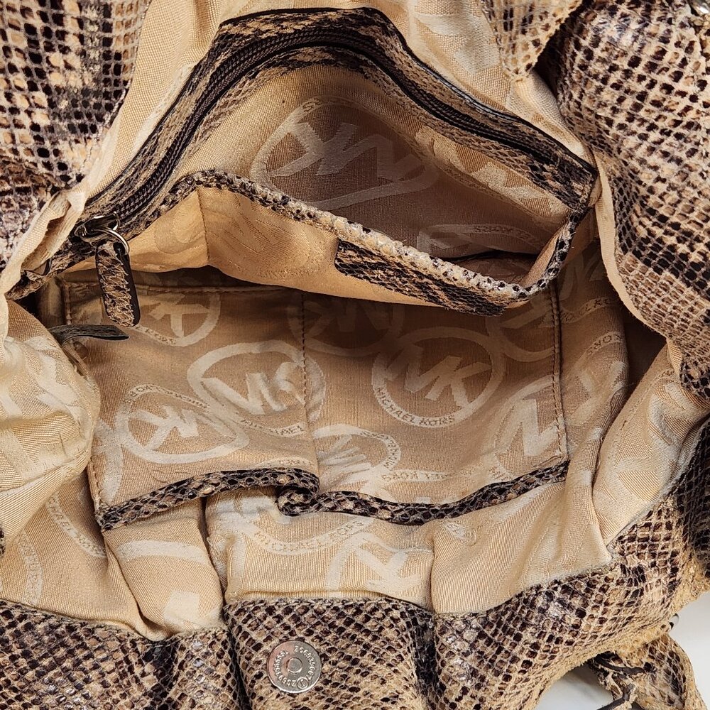 Michael Kors Python-Embossed Leather Tote Bag - image 3